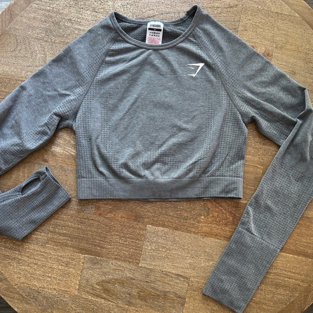 Gymshark Athletic Cropped Long Sleeve Top M